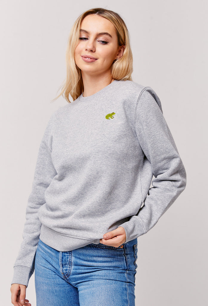 frog womens sweatshirt Big Wild Thought
