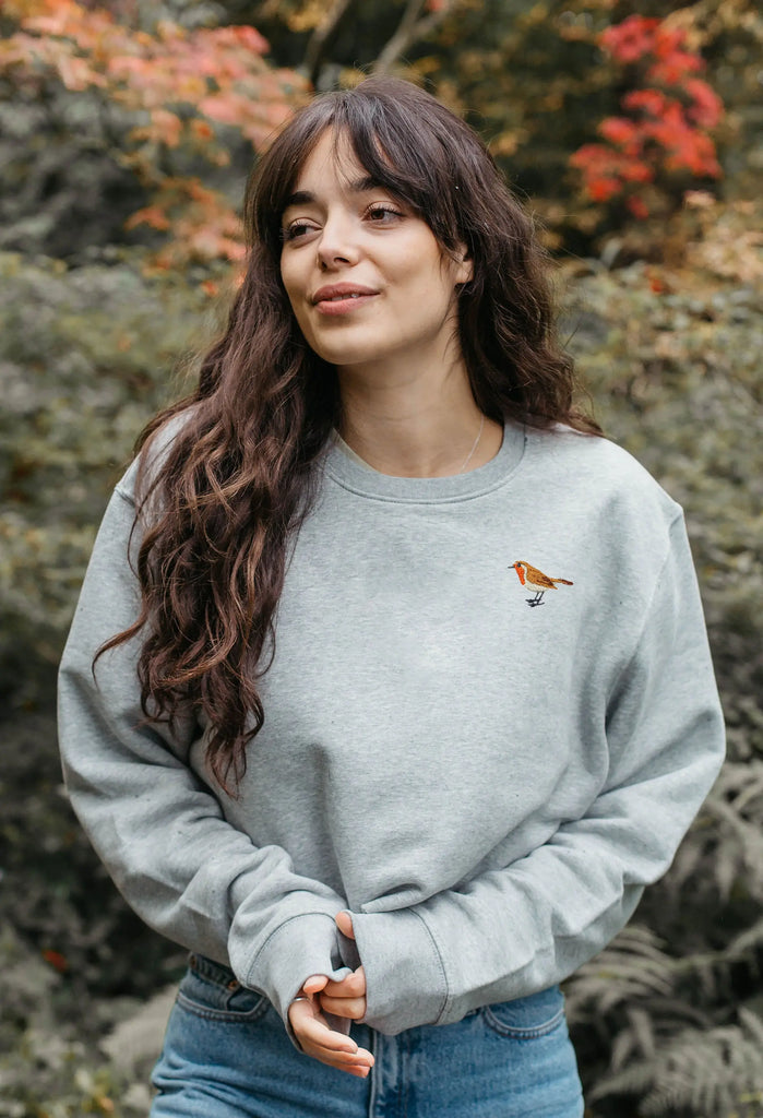 robin womens cropped sweatshirt Big Wild Thought