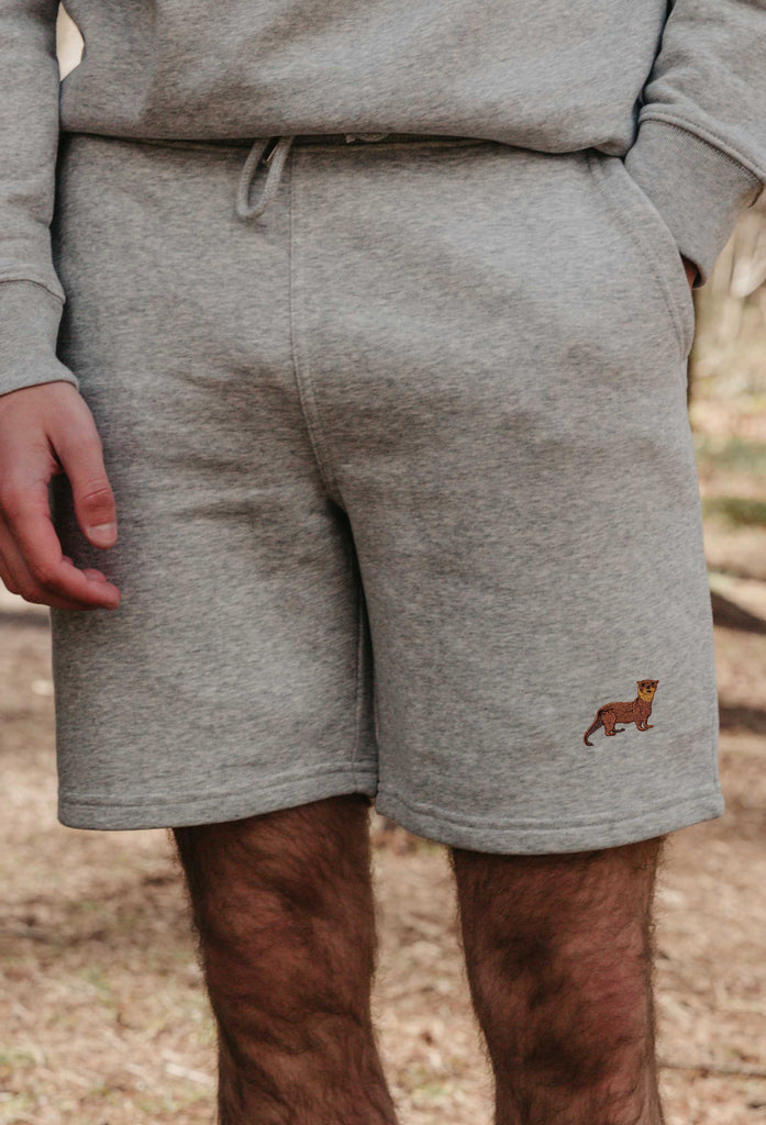 otter mens sweat shorts Big Wild Thought