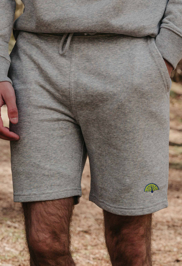 peacock mens sweat shorts Big Wild Thought