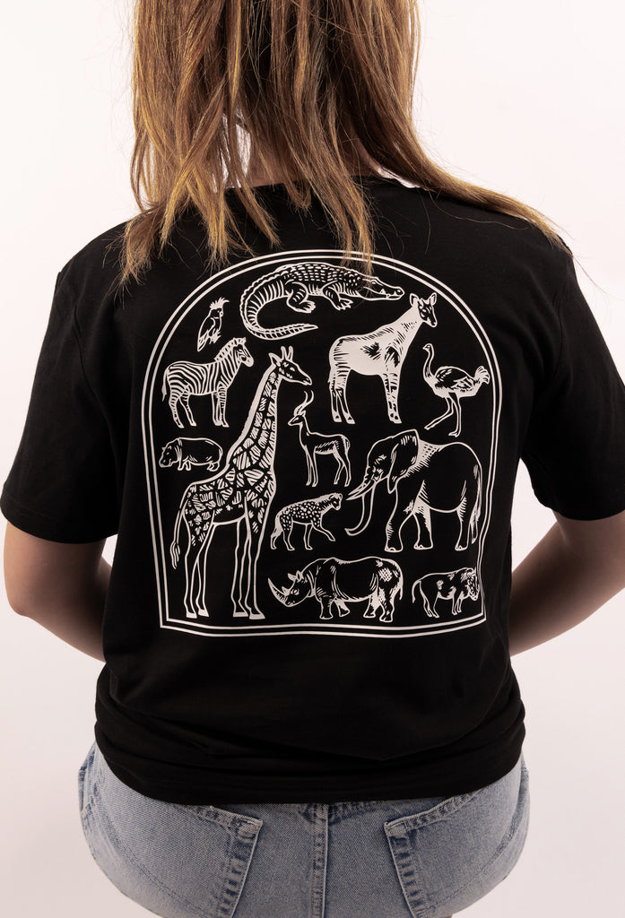 african vintage printed unisex t-shirt Big Wild Thought