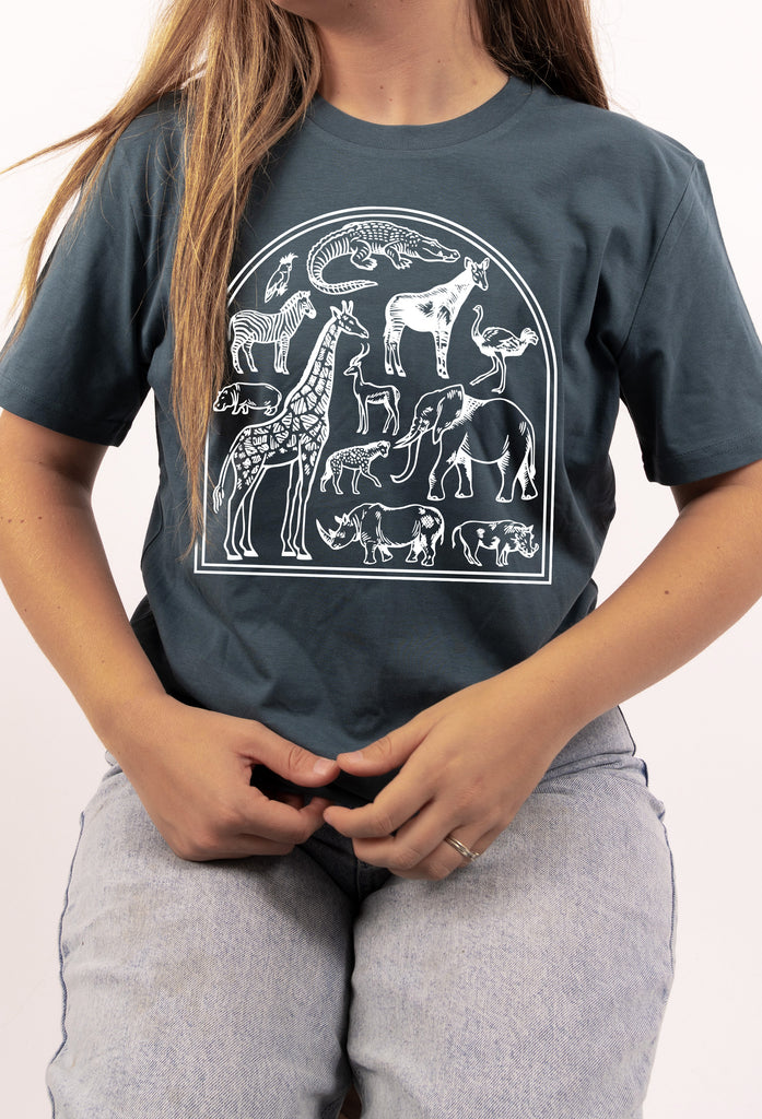 african vintage printed unisex t-shirt Big Wild Thought