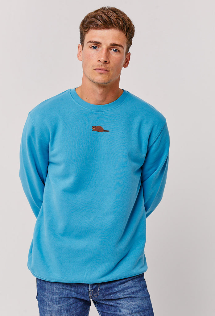 Beaver Embroidered Organic Sustainable Sweatshirt Jumper Big Wild Thought