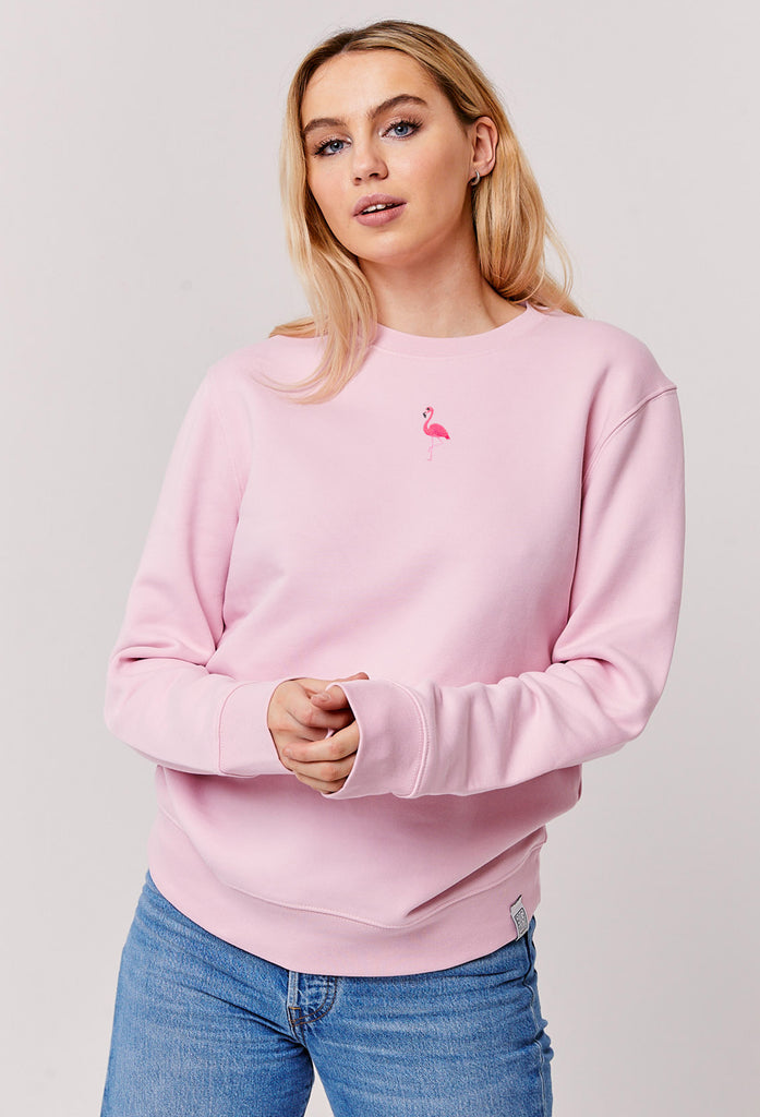 flamingo womens sweatshirt Big Wild Thought
