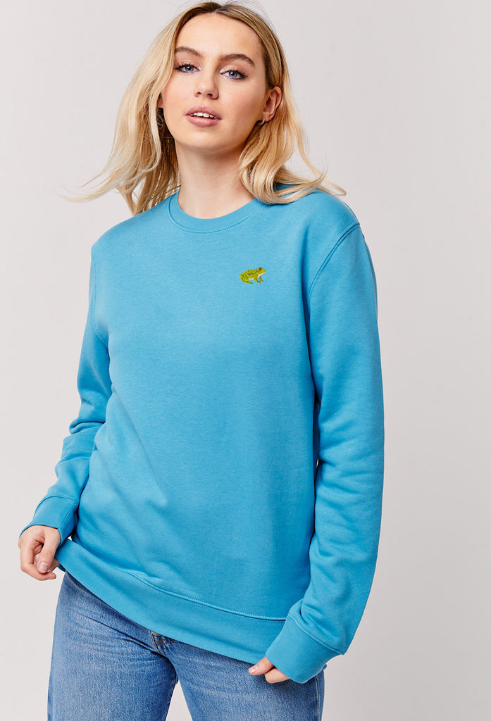 frog womens sweatshirt Big Wild Thought