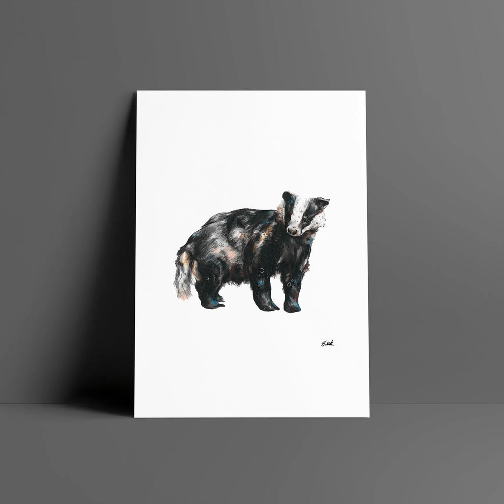 badger a4 print Big Wild Thought