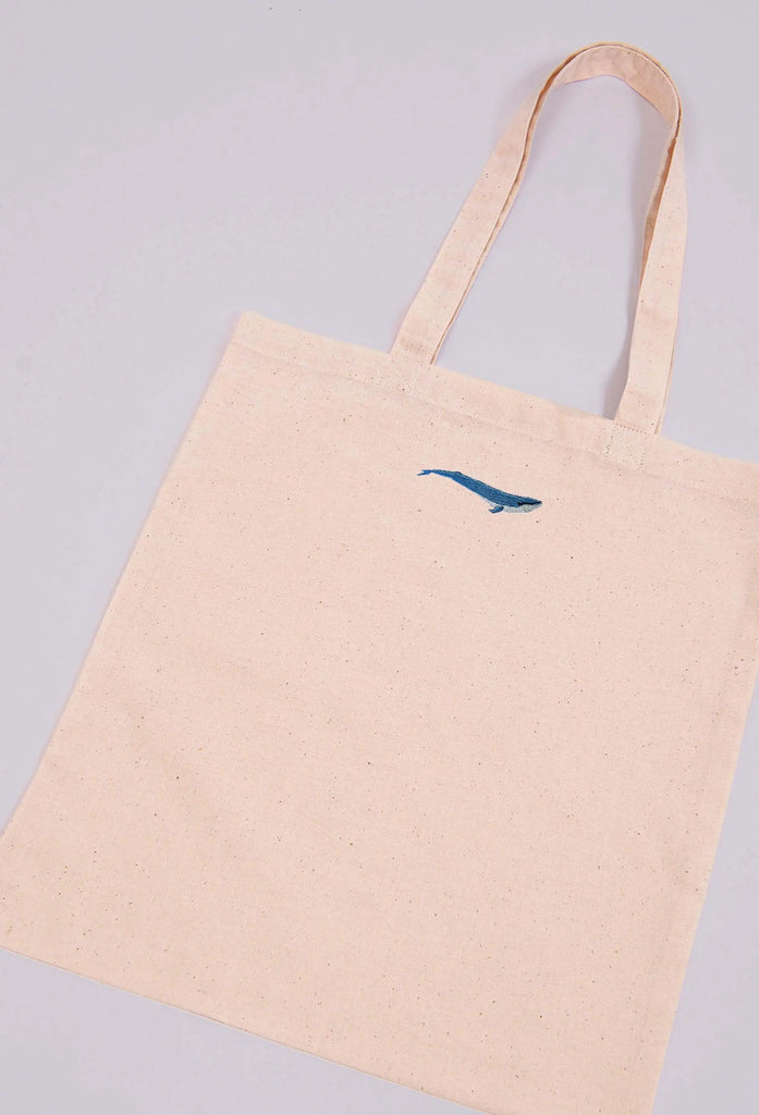 blue whale tote bag Big Wild Thought