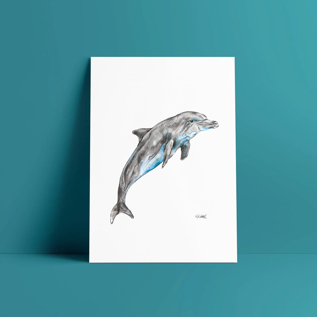 dolphin a4 print Big Wild Thought