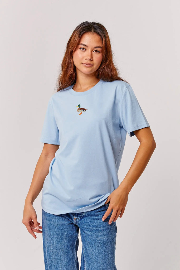 mallard duck womens t-shirt Big Wild Thought