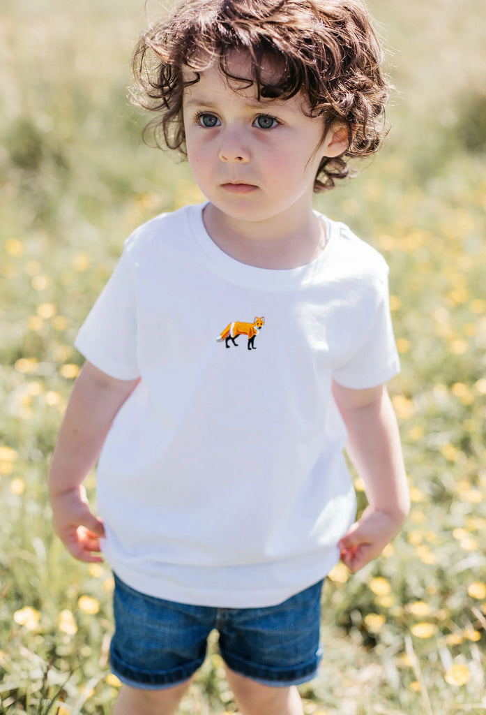 red fox childrens t-shirt Big Wild Thought