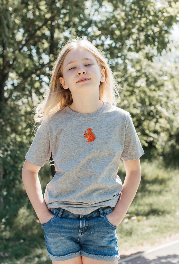 red squirrel childrens t-shirt Big Wild Thought