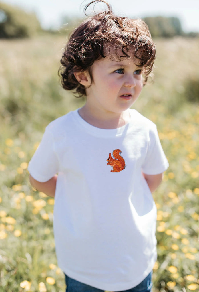 red squirrel childrens t-shirt Big Wild Thought