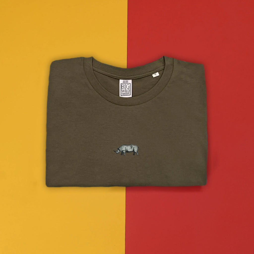 rhino mens t-shirt Big Wild Thought