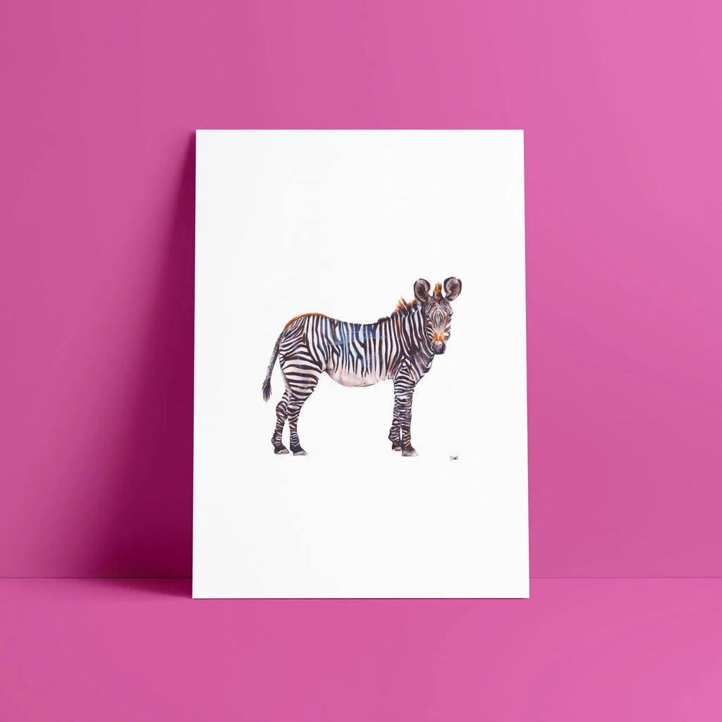 zebra a4 print Big Wild Thought