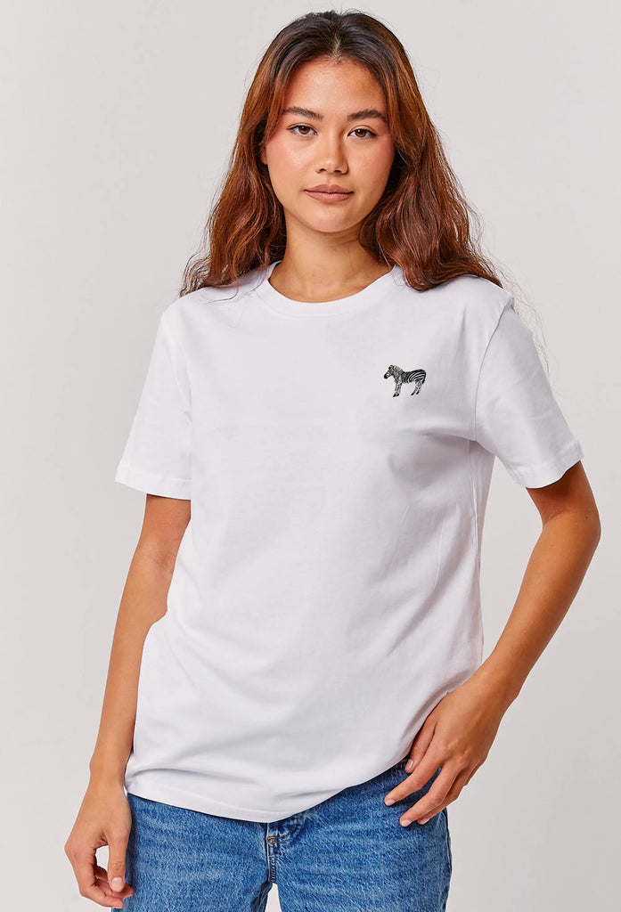 zebra womens t-shirt Big Wild Thought