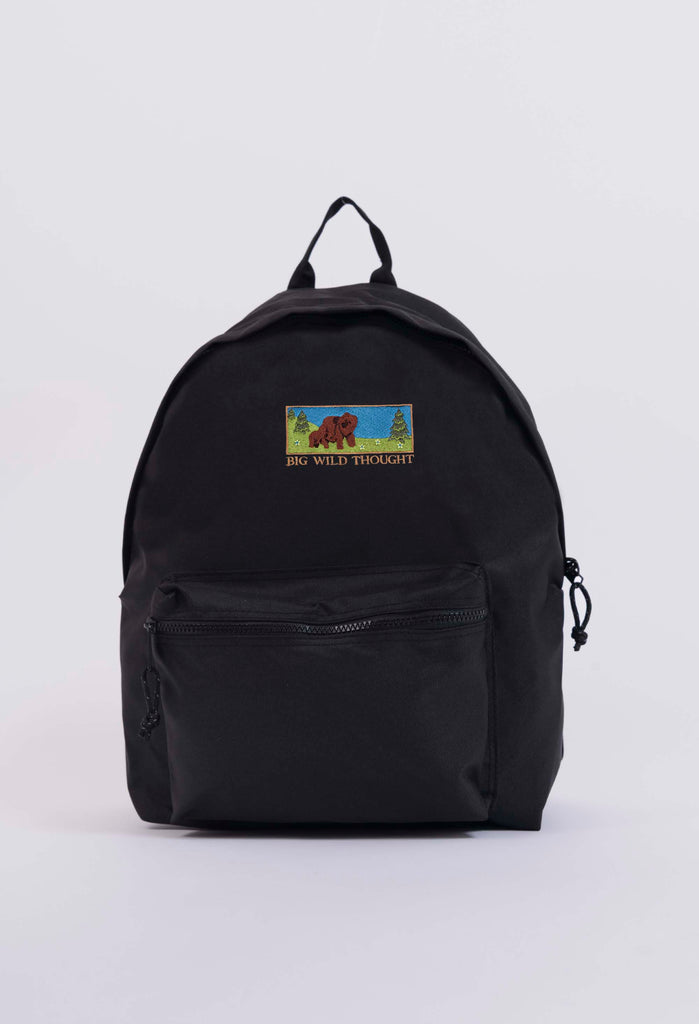 bear landscape recycled backpack Big Wild Thought
