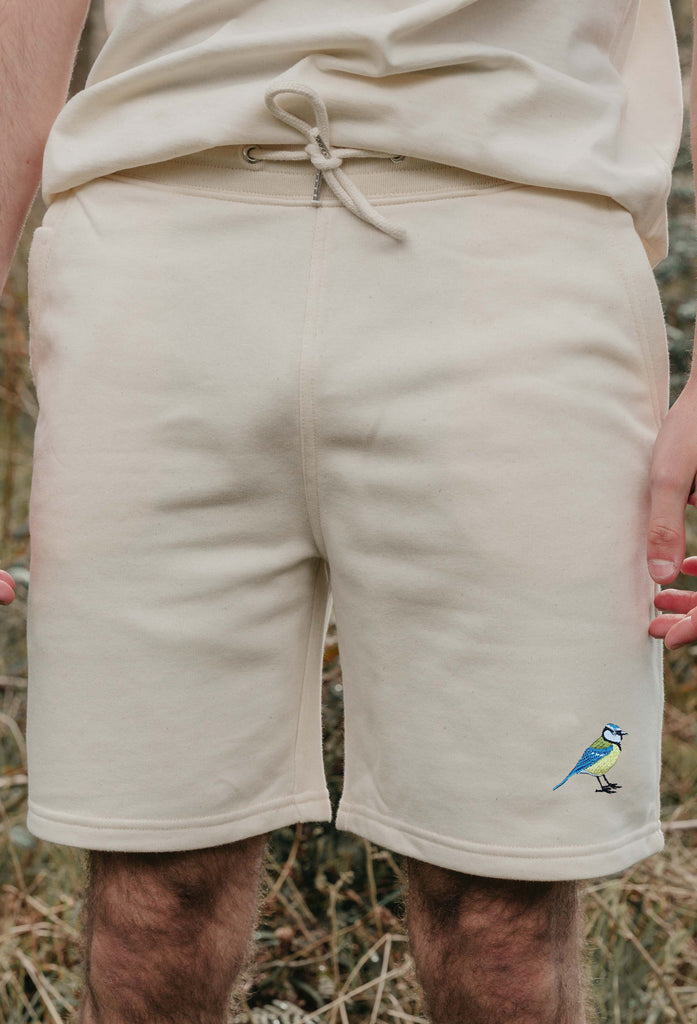 blue tit mens sweat shorts Big Wild Thought