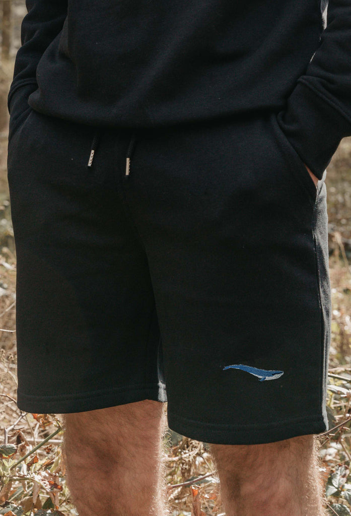 blue whale mens sweat shorts Big Wild Thought