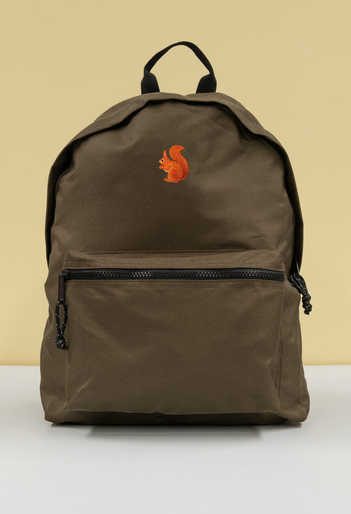 red squirrel recycled backpack Big Wild Thought