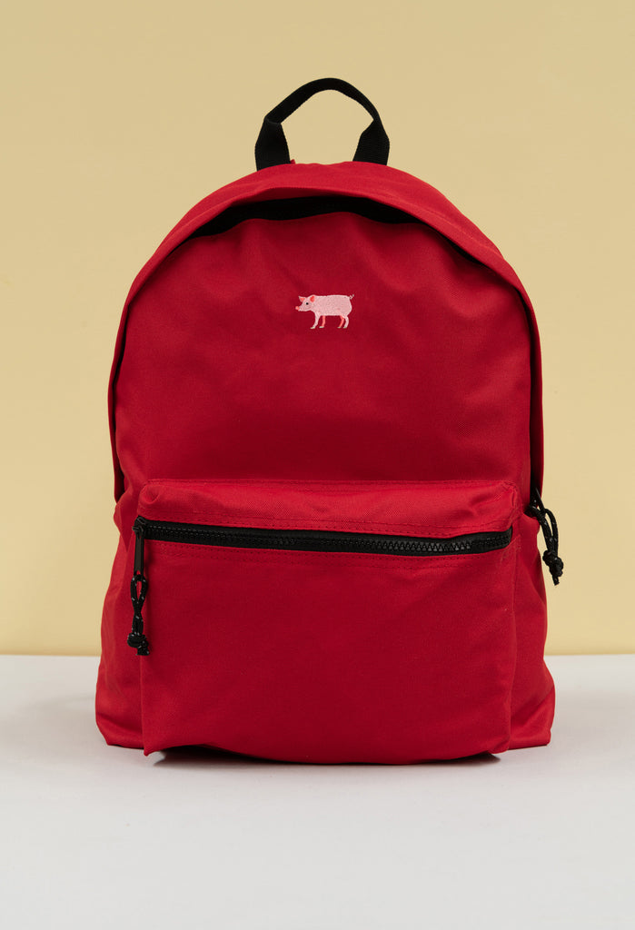 pig recycled backpack Big Wild Thought