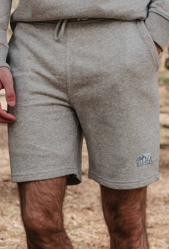 elephant mens sweat shorts Big Wild Thought