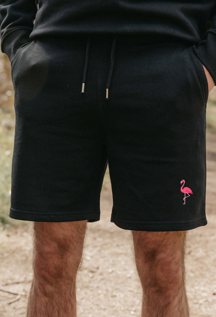 flamingo mens sweat shorts Big Wild Thought