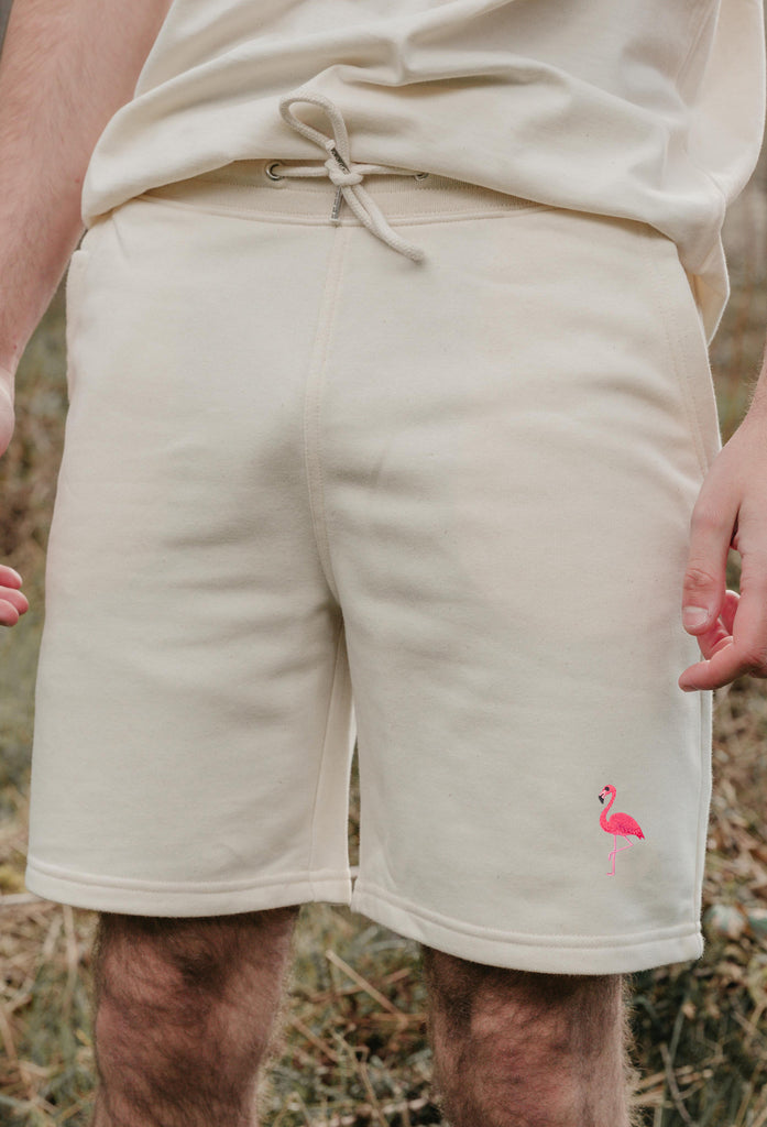 flamingo mens sweat shorts Big Wild Thought