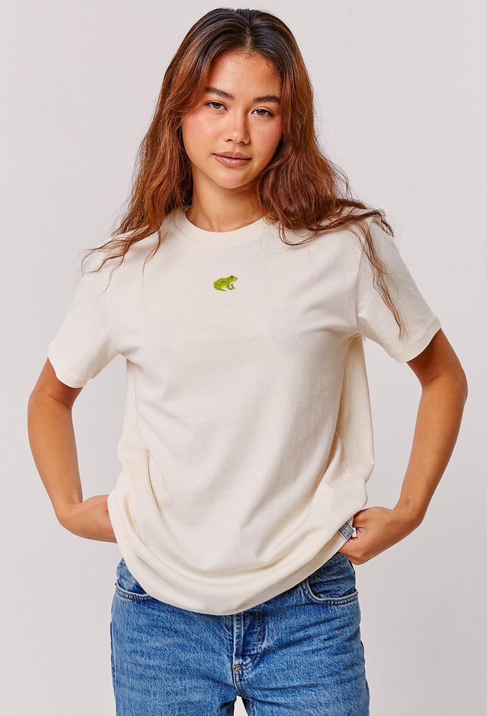 frog womens t-shirt Big Wild Thought