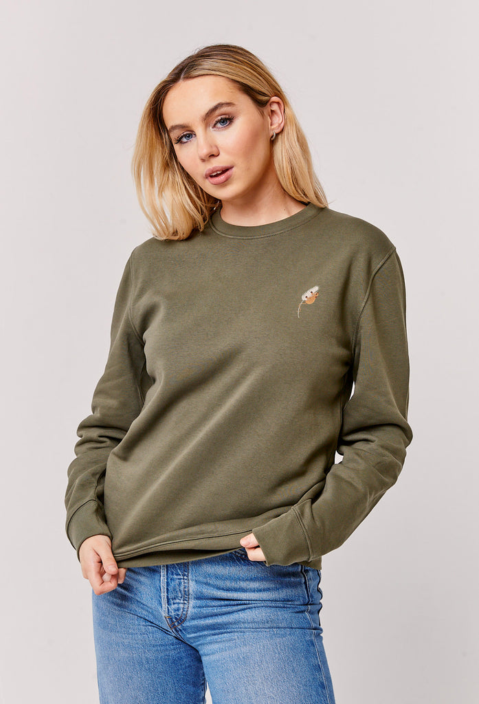 harvest mouse womens sweatshirt Big Wild Thought