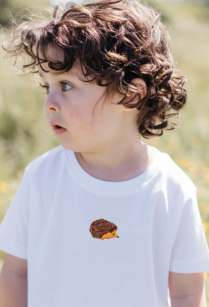 hedgehog childrens t-shirt Big Wild Thought