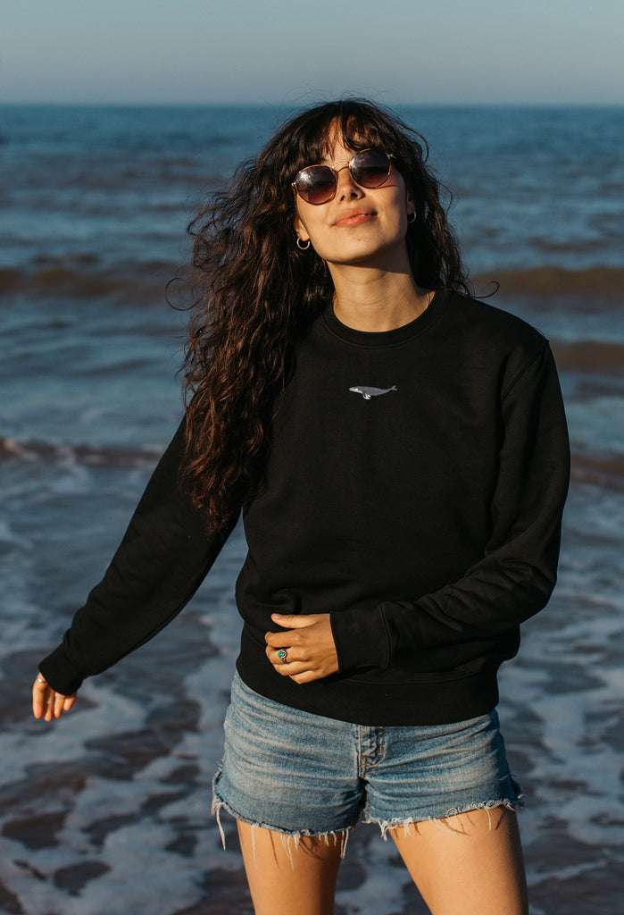 humpback whale womens sweatshirt Big Wild Thought