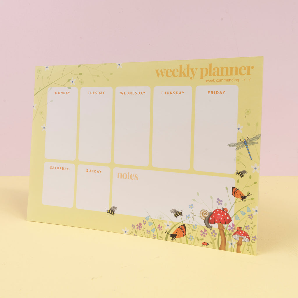 a4 insect animal weekly planner pad Big Wild Thought