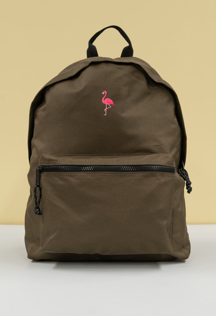 flamingo recycled backpack Big Wild Thought