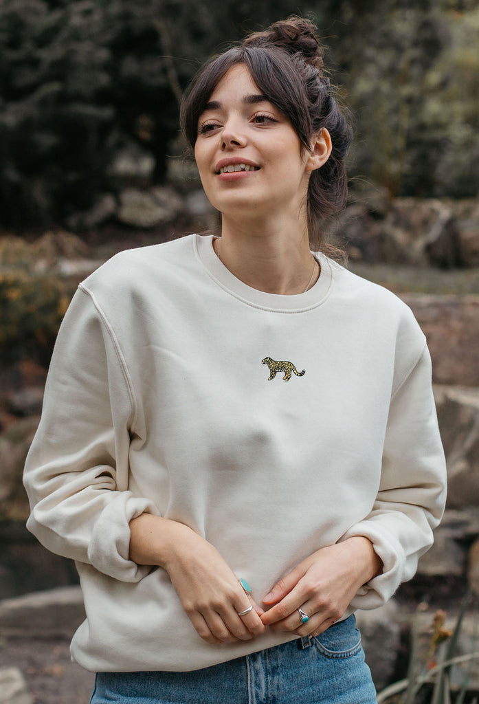 leopard womens sweatshirt Big Wild Thought