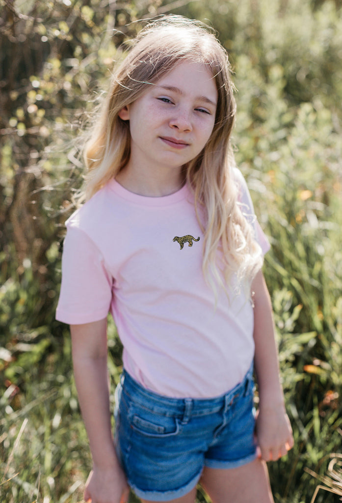 leopard childrens t-shirt Big Wild Thought