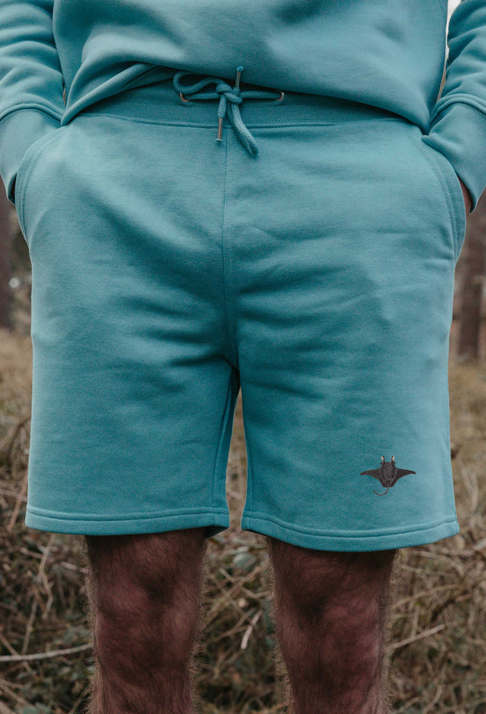 manta ray mens sweat shorts Big Wild Thought
