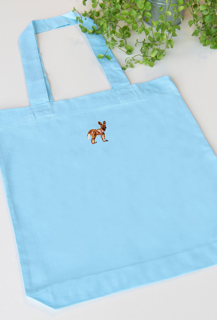 painted dog tote bag Big Wild Thought