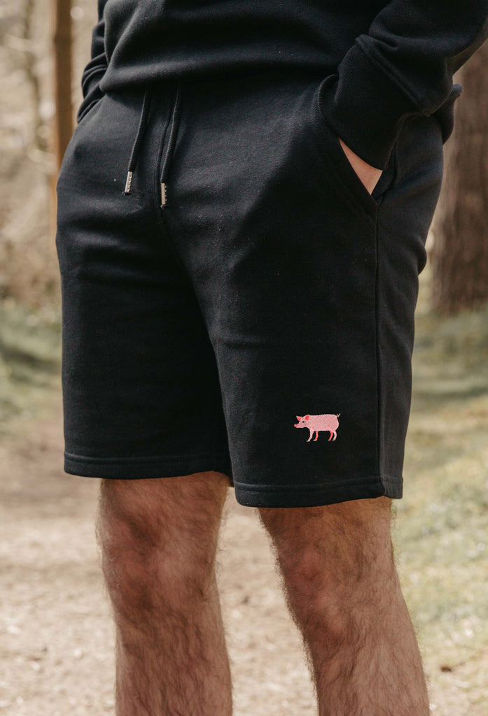 pig mens sweat shorts Big Wild Thought