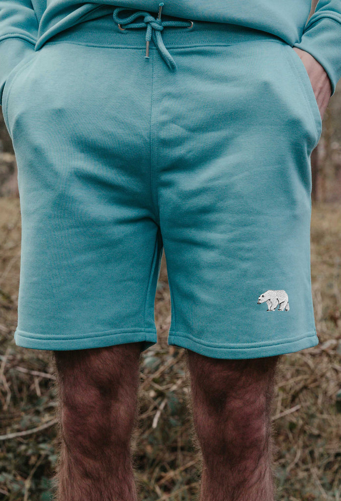 polar bear mens sweat shorts Big Wild Thought