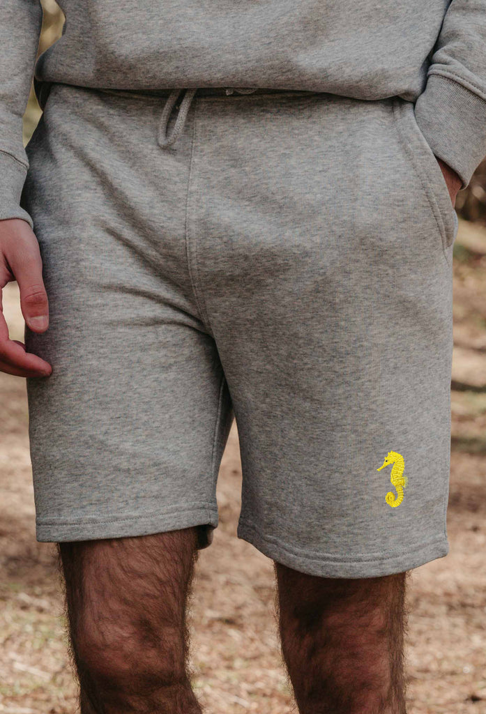 seahorse mens sweat shorts Big Wild Thought