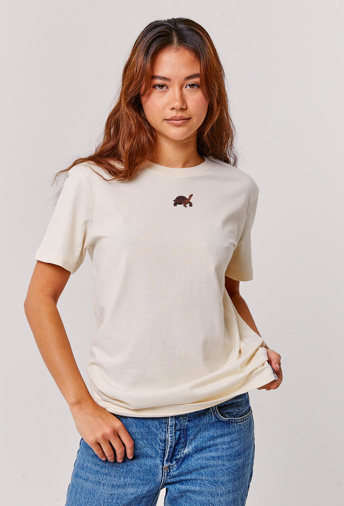 galapagos tortoise womens t-shirt Big Wild Thought