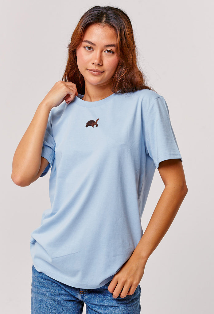 galapagos tortoise womens t-shirt Big Wild Thought