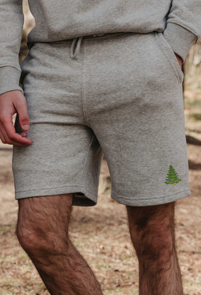 pine tree mens sweat shorts Big Wild Thought
