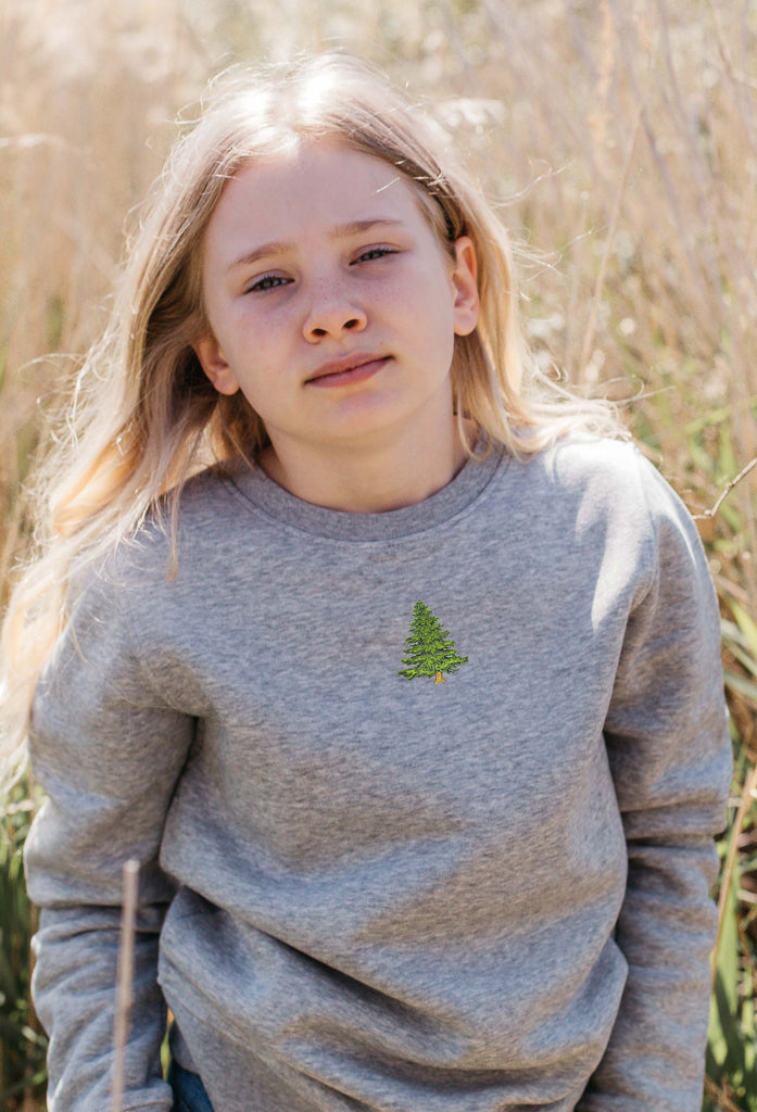 pine tree childrens sweatshirt Big Wild Thought