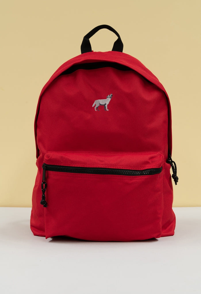 grey wolf recycled backpack Big Wild Thought