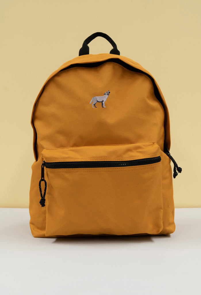 grey wolf recycled backpack Big Wild Thought