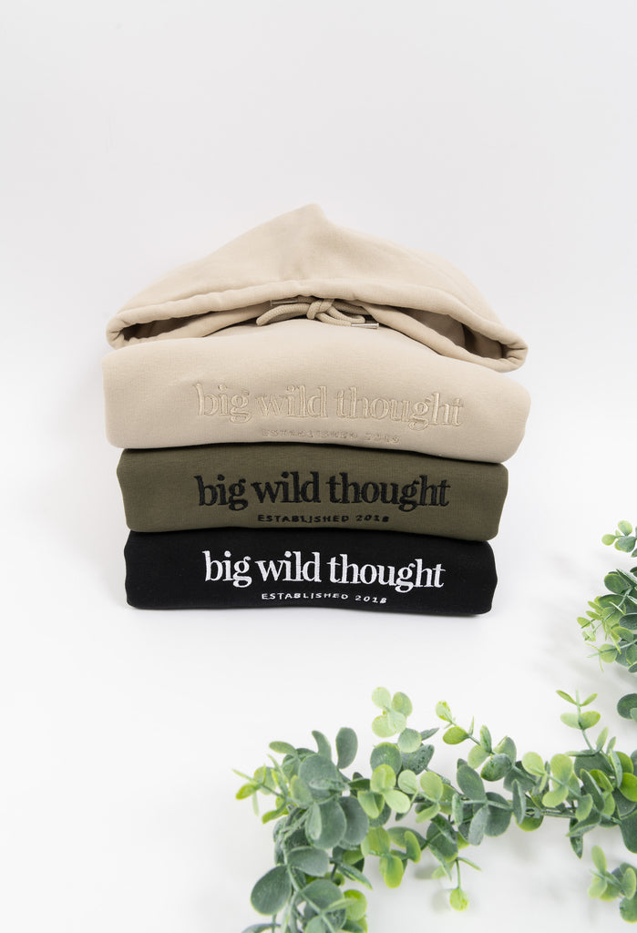 big wild thought est 2018 unisex hoodie Big Wild Thought
